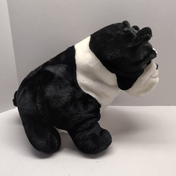 Goffa Bulldog Plush Black White Large Dog - Picture 2 of 9